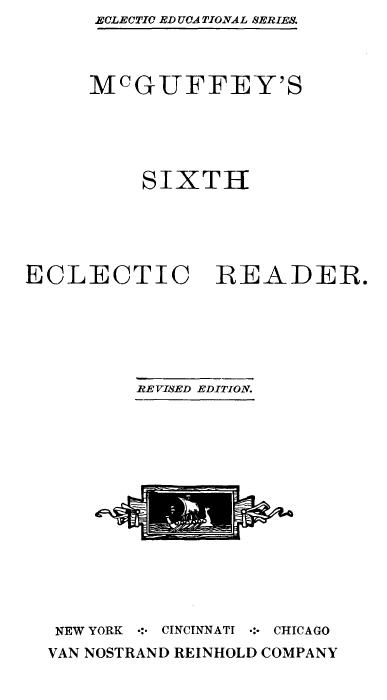 McGuffey's Readers - McGuffey's Sample Pages
